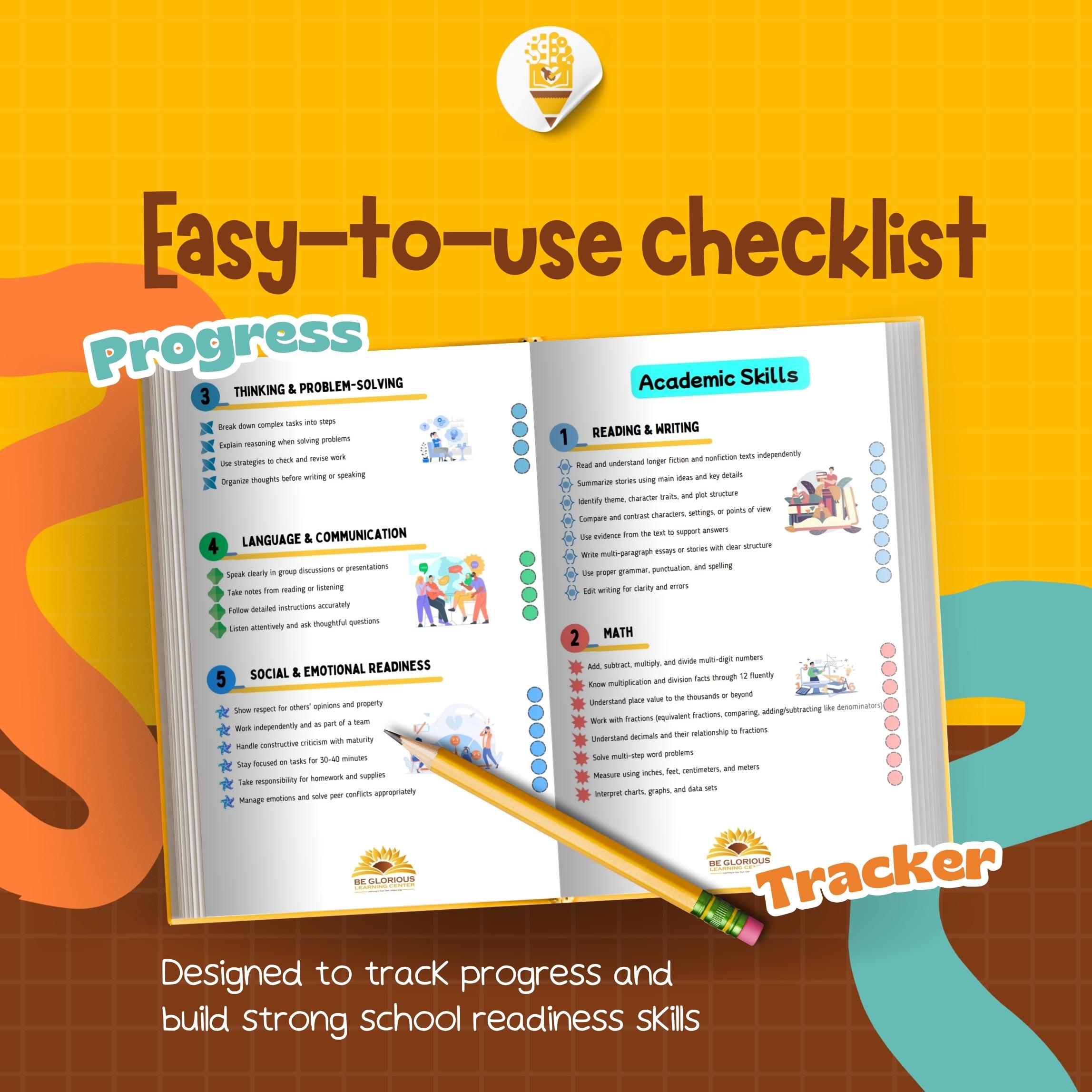 Grade 4 School Readiness Checklist