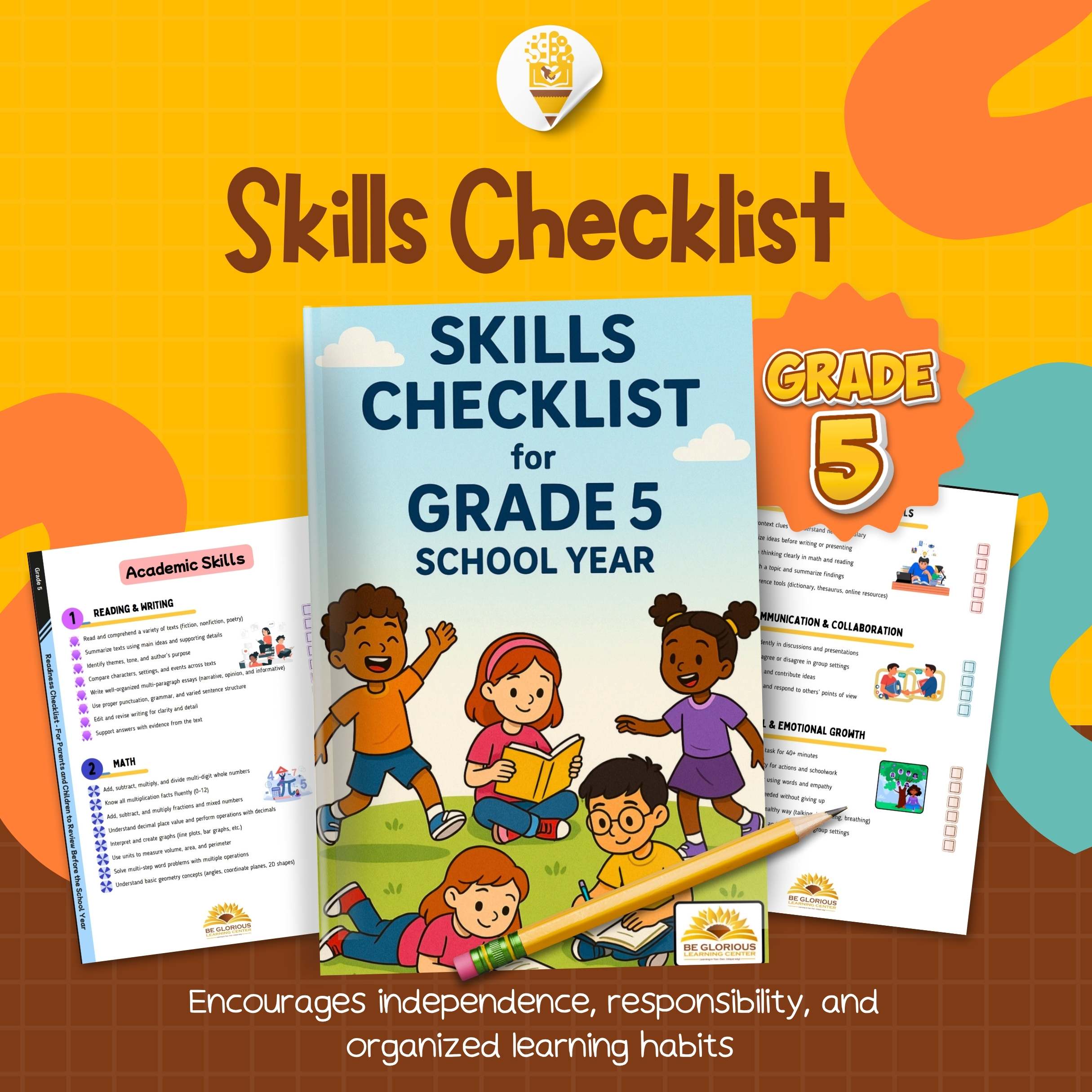 Grade 5 School Readiness Checklist