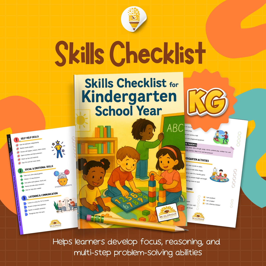 Kindergarten School Year Readiness Checklist