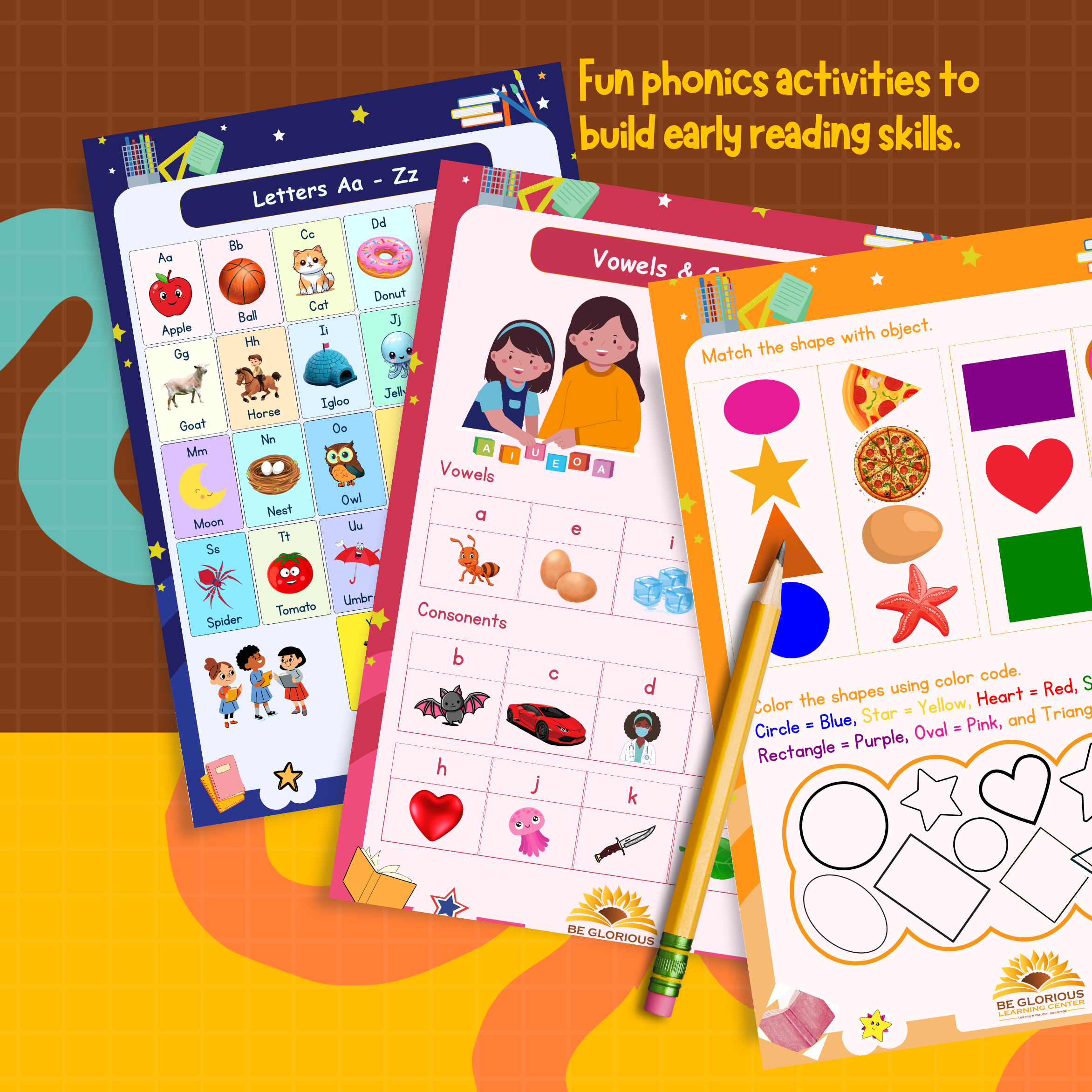 ABC Phonics Workbook Letter Sounds Early Reading