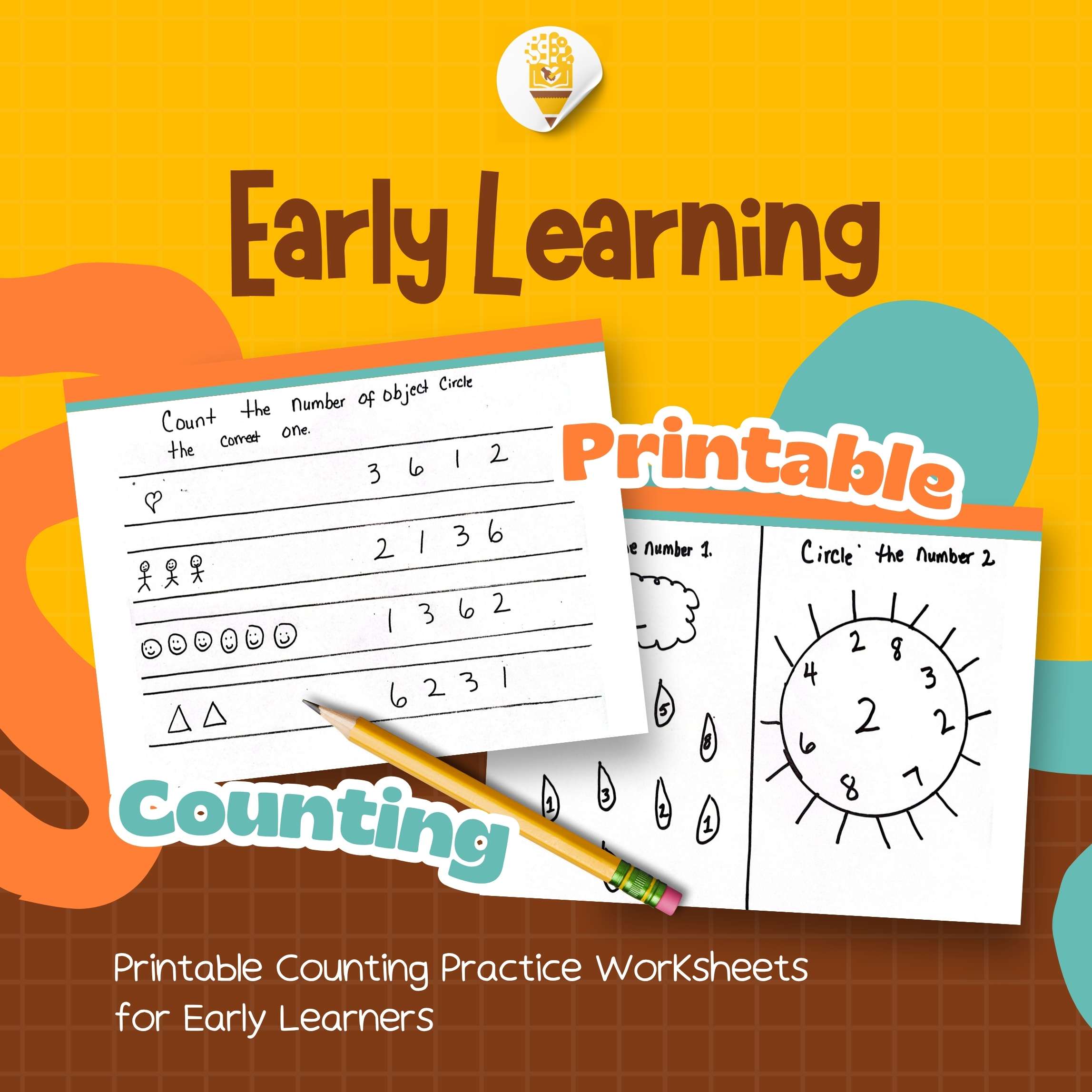 Handmade Printable Numbers Worksheets