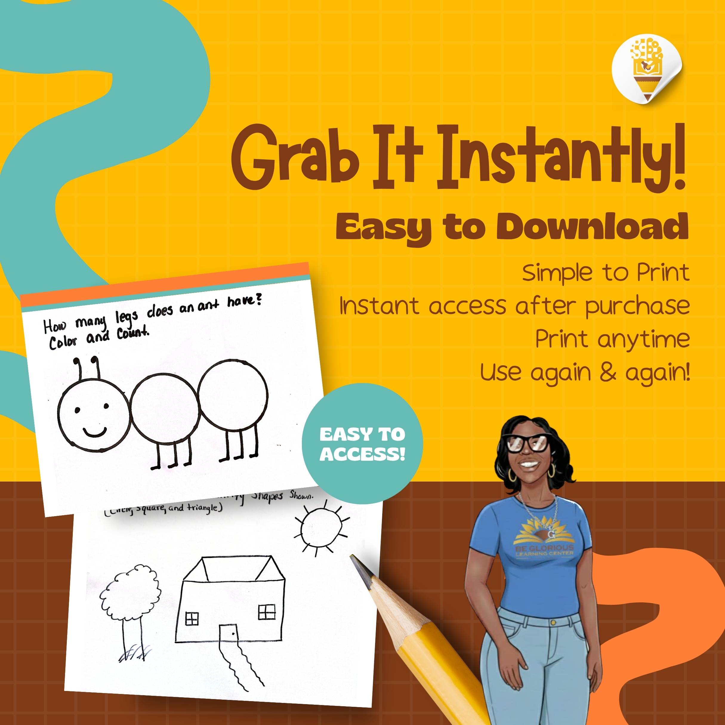 Handmade Printable Colors Worksheets