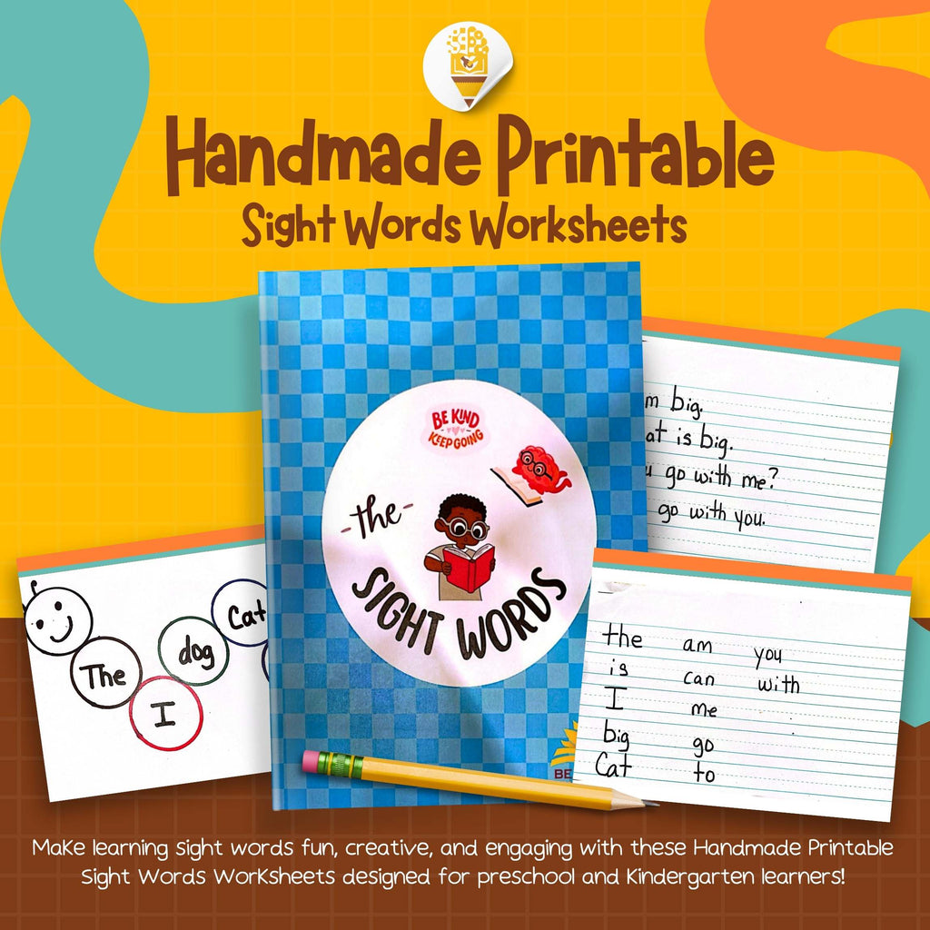 Handmade Printable SIght Words Worksheets