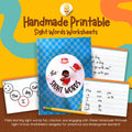 Handmade Printable SIght Words Worksheets