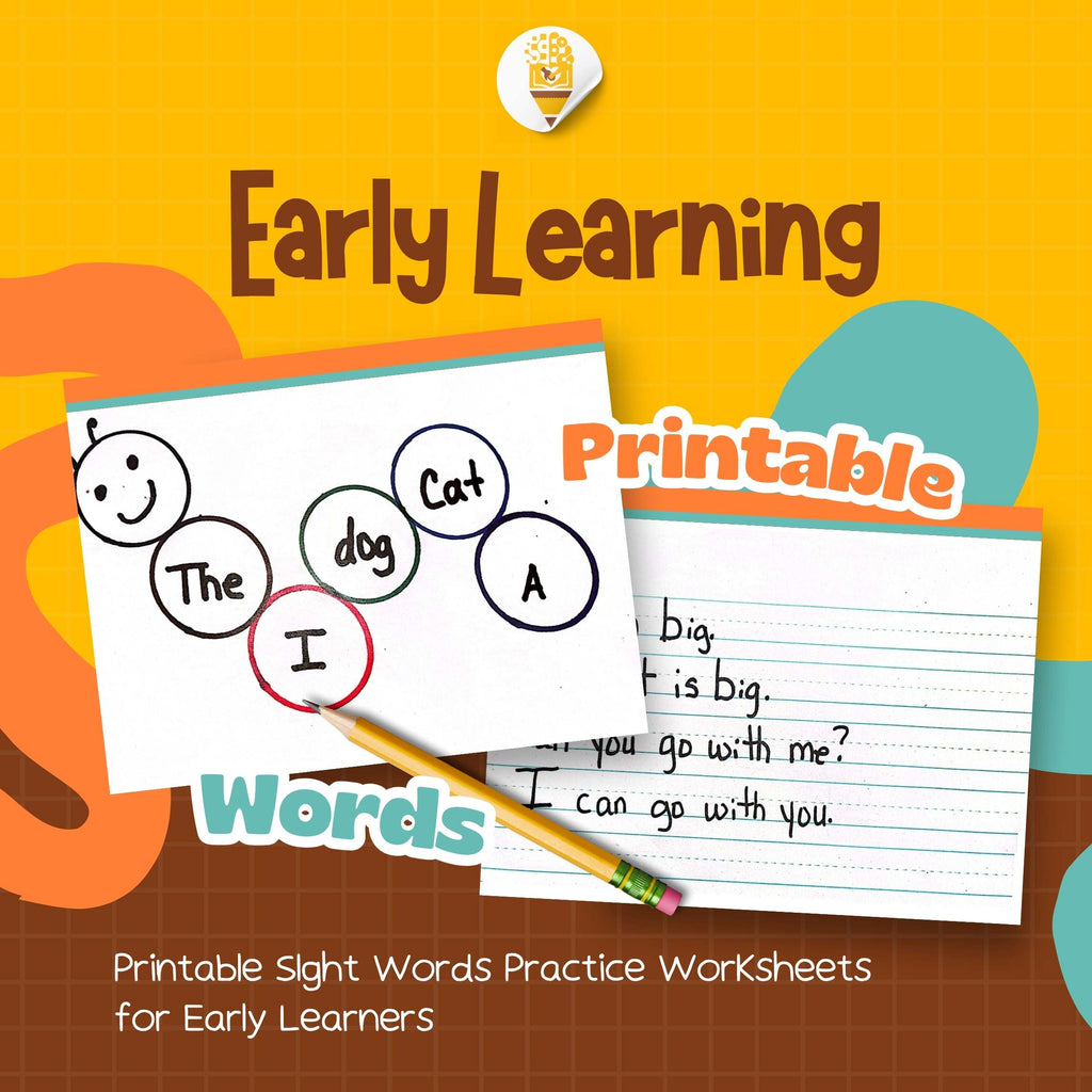 Handmade Printable SIght Words Worksheets