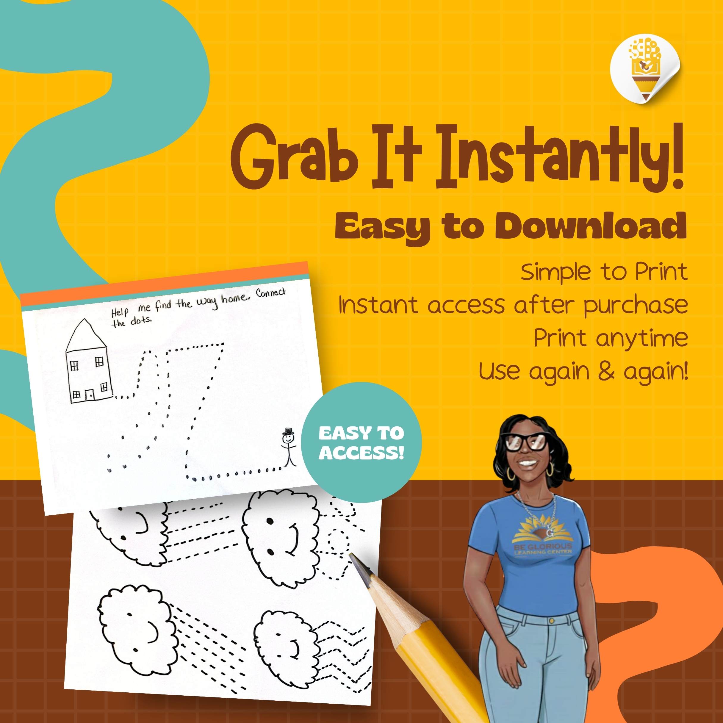 Handmade Printable Tracing Worksheets