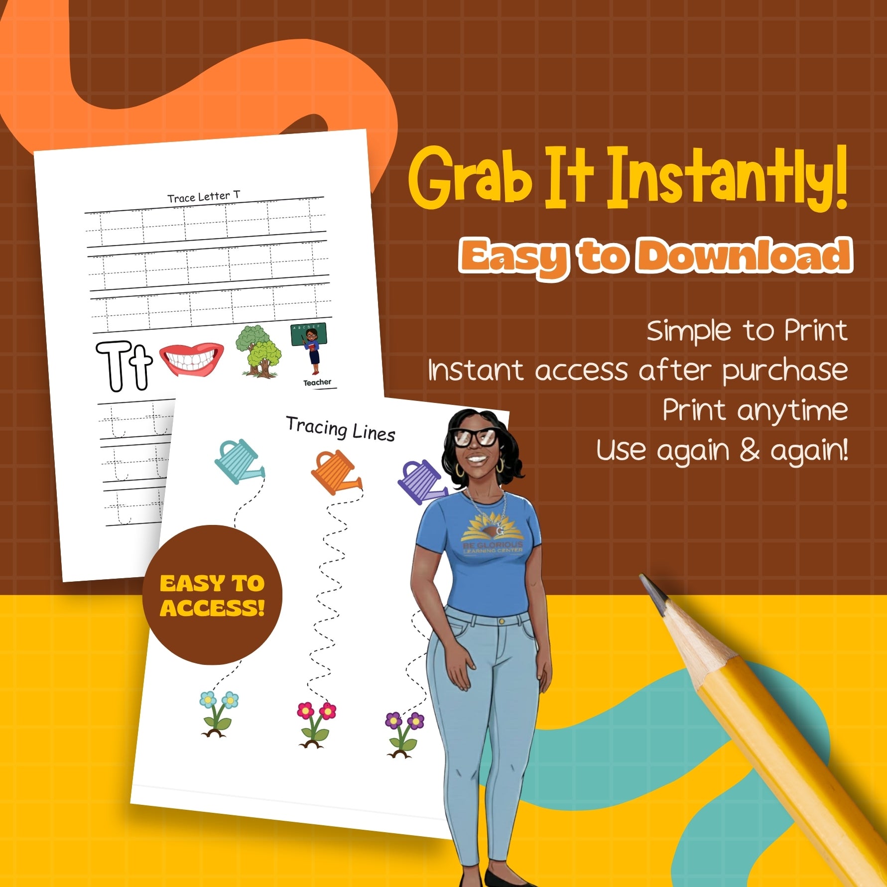 Tracing Workbook for Kids | Lines, Shapes & Alphabet A–Z | Preschool Worksheets
