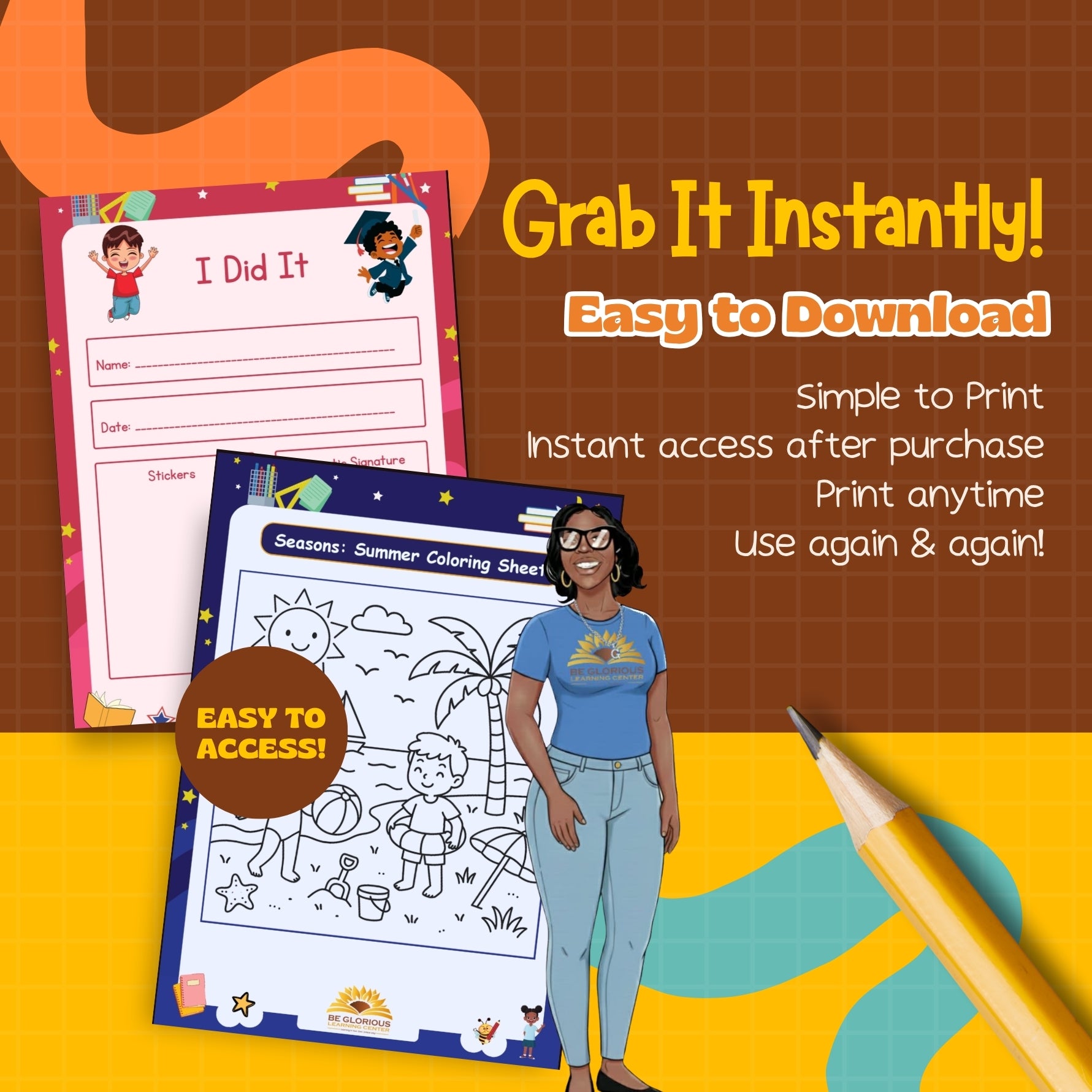 Preschool Learning Tool Worksheets (Ages 3–6)